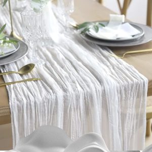13' White Table Runners (add-on $2 per pc) 25 pcs
