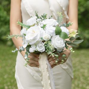 White Bridesmaids Bouquets ($35)