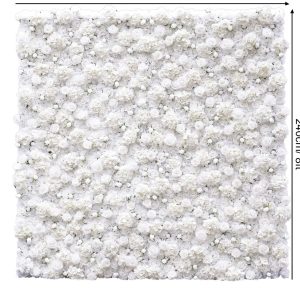 Pure White Flower Wall Backdrop ($250)